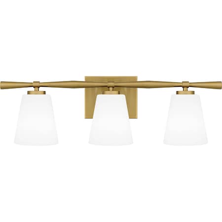 Quoizel Brindley Bath 3 Lights Aged Brass BID8623AB